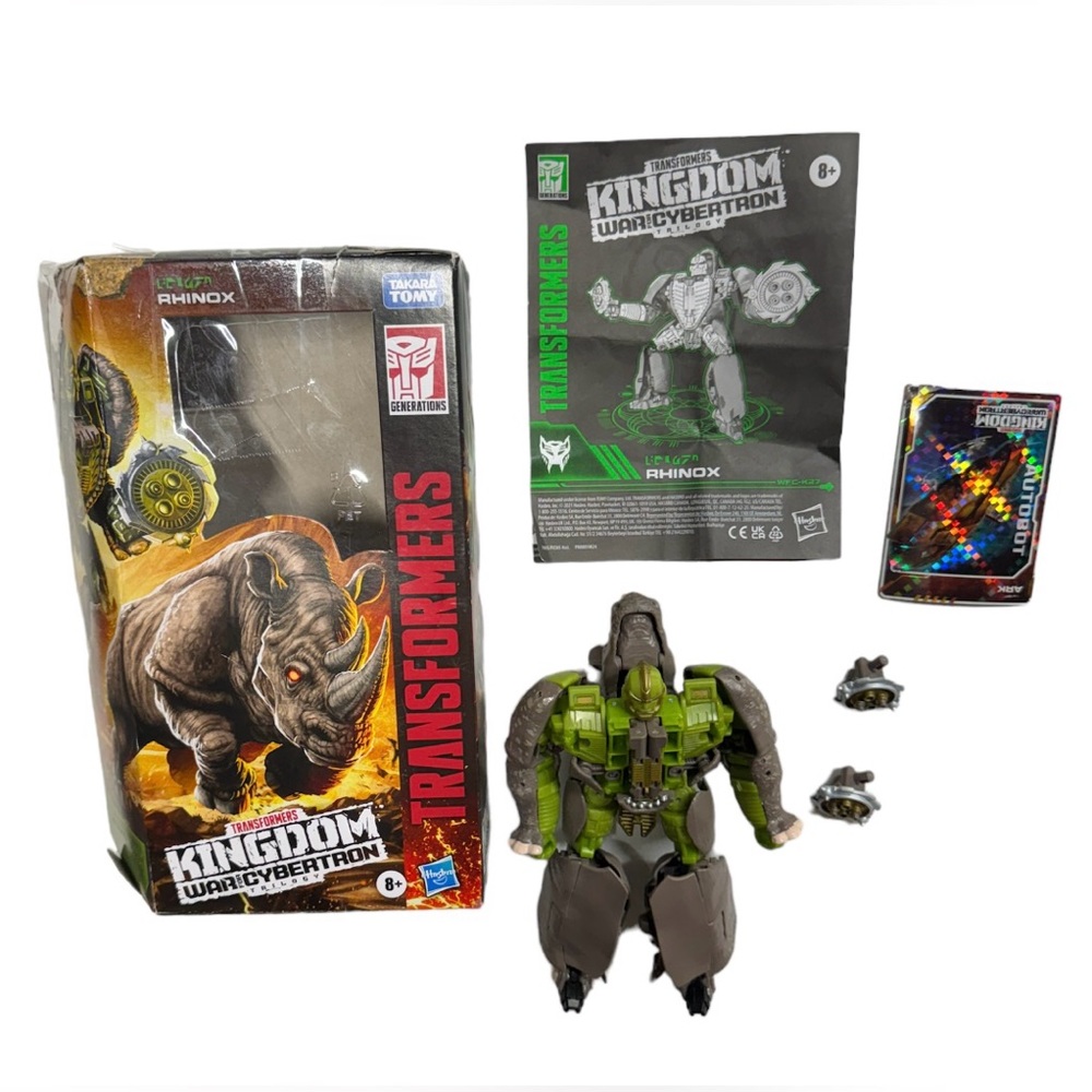 Hasbro transformers rhinox action figure. Kingdom War for cybertron trilogy.